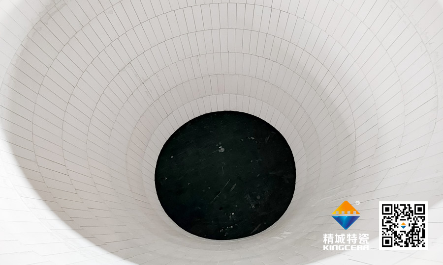 鋼廠爐頂料罐內襯陶瓷