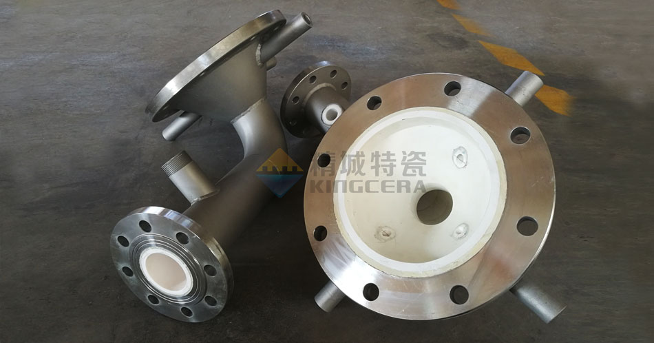 鋰電池行業耐磨陶瓷進料管-增壓管